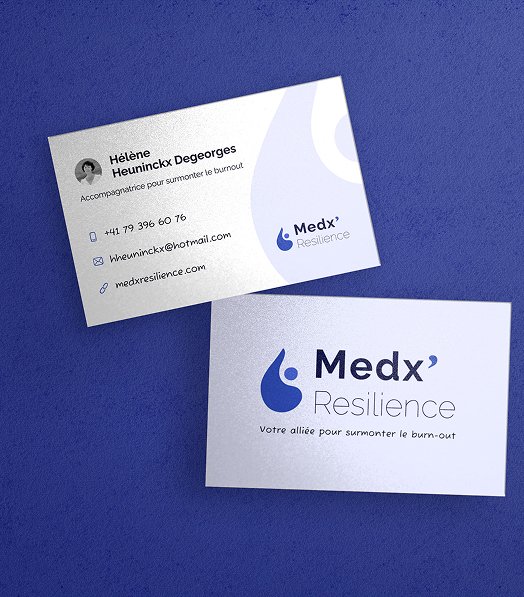 Medx'Resilience - Branding 6 Carte de visite de Medxresilience