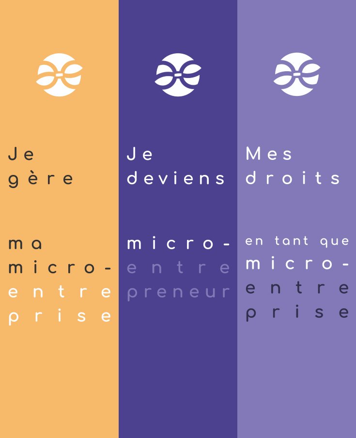 Différentes bannières des espaces du salon