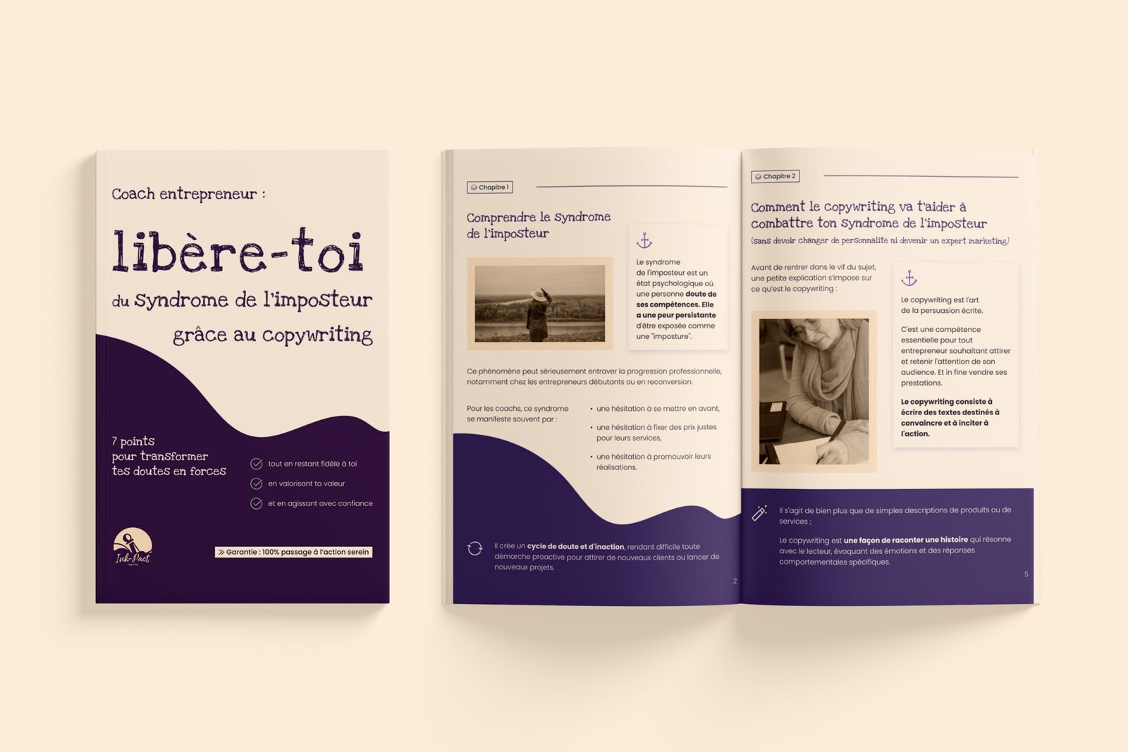 Inkpact copywriting - Tunnel de vente 5 3 pages de l'ebook d'Inkpact Copywriting