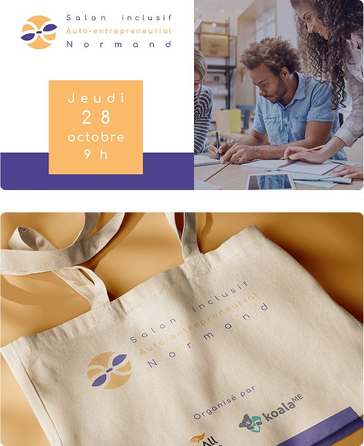 Visuel publicitaire et totebag